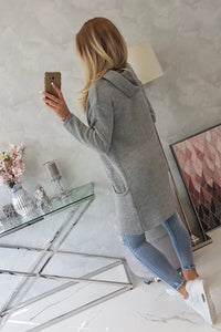 Sweater with envelope bottom 2019 - 6 / – Gray цвет / color | Lexline Fashion