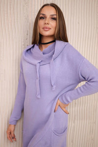 Sweater with envelope bottom 2019 - 6 / – Purple || Light цвет / color | Lexline Fashion
