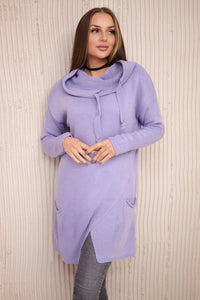 Sweater with envelope bottom 2019 - 6 / – Purple || Light цвет / color | Lexline Fashion