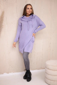 Sweater with envelope bottom 2019 - 6 / – Purple || Light цвет / color | Lexline Fashion