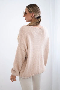 Sweater with ties IT - 49 / – Powder цвет / color | Lexline Fashion