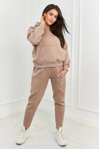 Sweatshirt + pants 9577 / – Beige цвет / color | Lexline Fashion