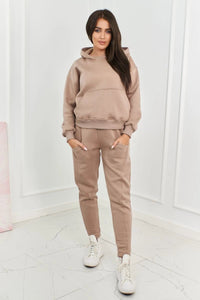 Sweatshirt + pants 9577 / – Beige цвет / color | Lexline Fashion