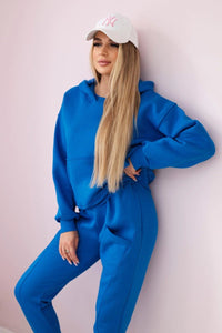 Sweatshirt + pants 9577 / – Blue cornflower цвет / color | Lexline Fashion