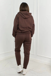 Sweatshirt + pants 9577 / – Brown цвет / color | Lexline Fashion
