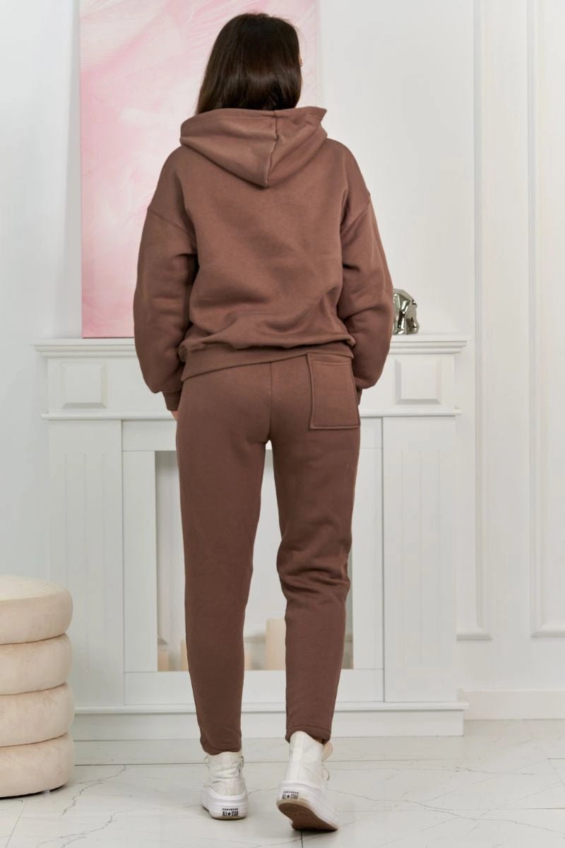 Sweatshirt + pants 9577 / – Mocca цвет / color | Lexline Fashion