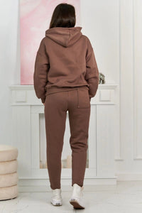 Sweatshirt + pants 9577 / – Mocca цвет / color | Lexline Fashion