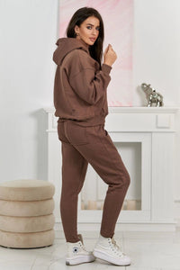 Sweatshirt + pants 9577 / – Mocca цвет / color | Lexline Fashion