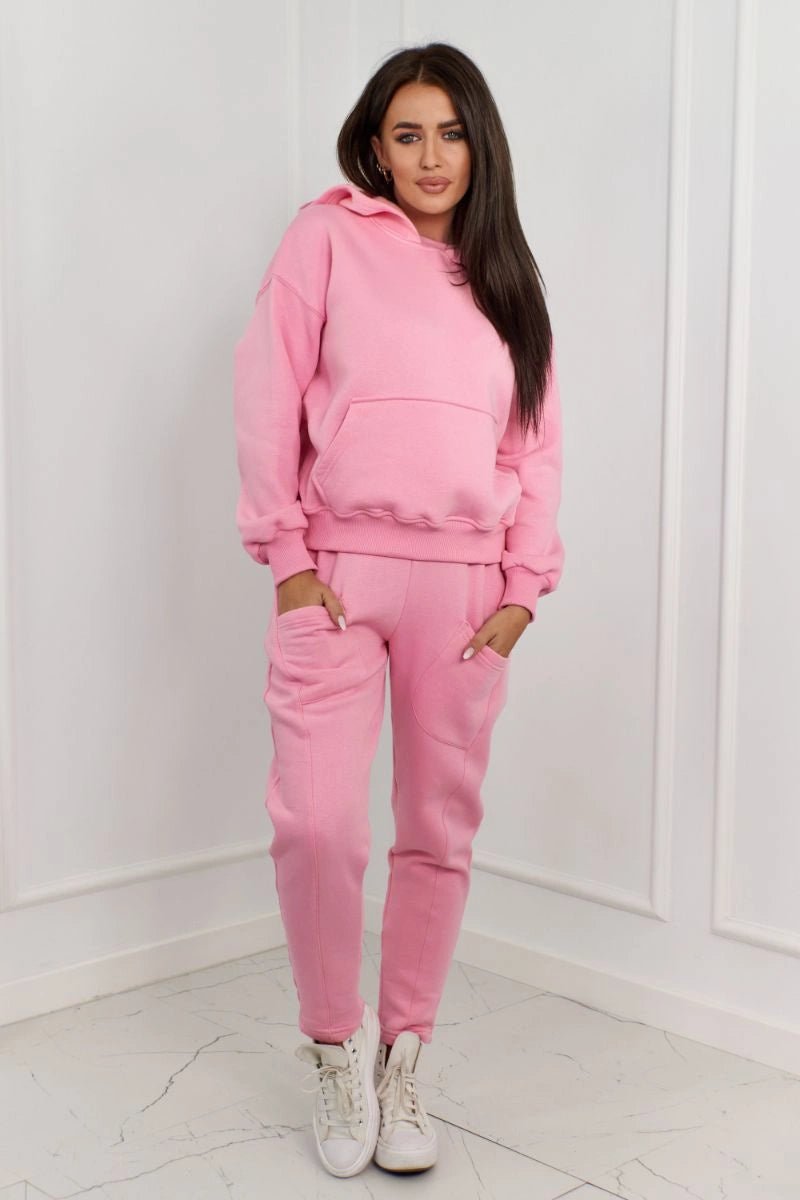 Sweatshirt + pants 9577 / – Pink || Light цвет / color | Lexline Fashion
