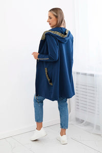 Sweatshirt with a decorative tape 9320