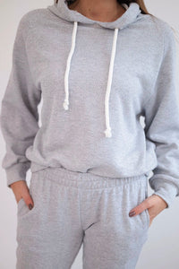 Sweatshirt with a hood + pants 9361 / – Gray цвет / color | Lexline Fashion