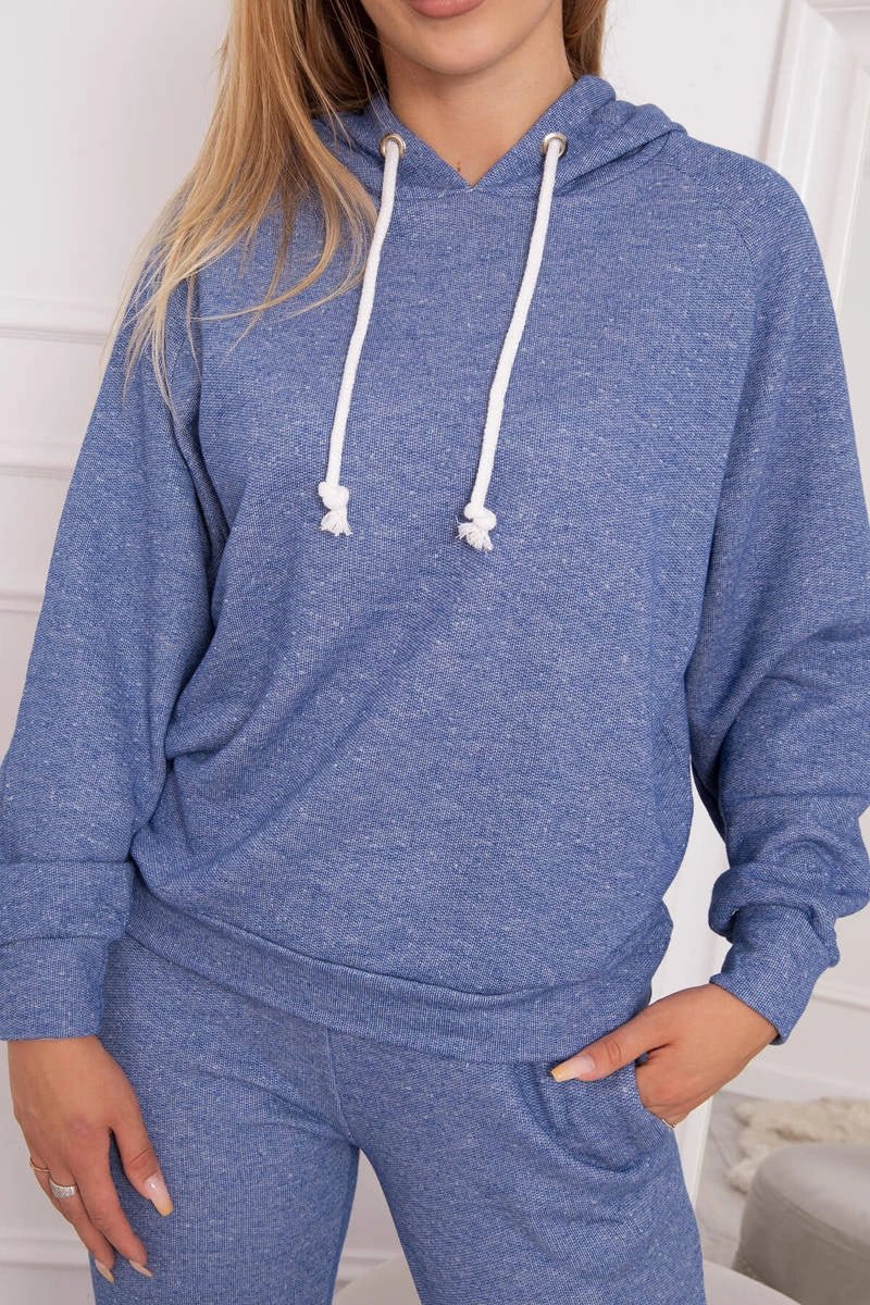 Sweatshirt with a hood + pants 9361 / – Jeans цвет / color | Lexline Fashion