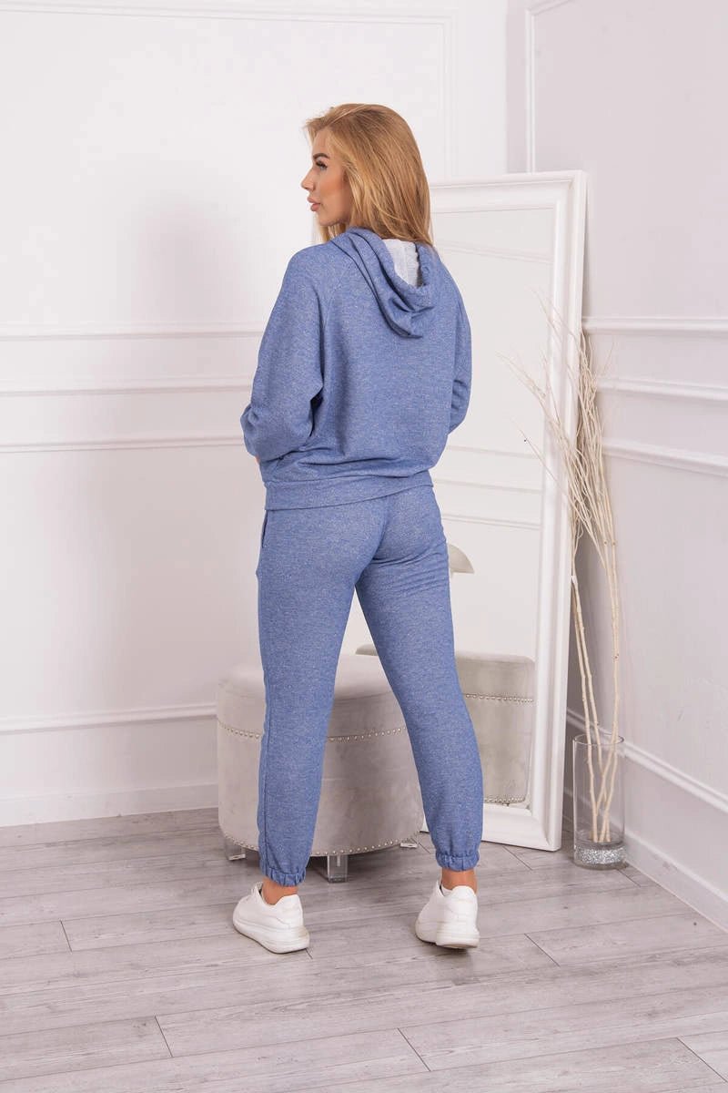 Sweatshirt with a hood + pants 9361 / – Jeans цвет / color | Lexline Fashion