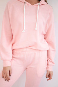 Sweatshirt with a hood + pants 9361 / – Powder цвет / color | Lexline Fashion