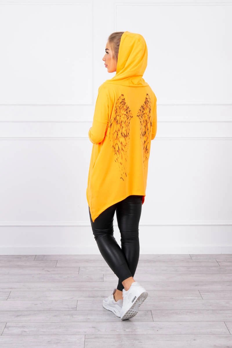 Sweatshirt with a print 9140 / – Green || Neon цвет / color | Lexline Fashion