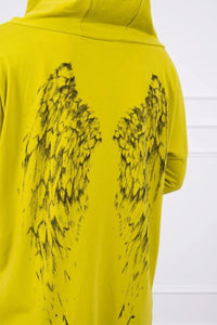 Sweatshirt with a print 9140 / – Kiwi цвет / color | Lexline Fashion