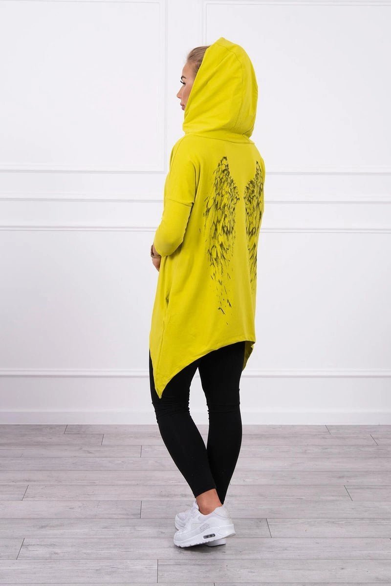 Sweatshirt with a print 9140 / – Kiwi цвет / color | Lexline Fashion