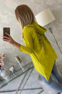 Sweatshirt with a print 9140 / – Kiwi цвет / color | Lexline Fashion