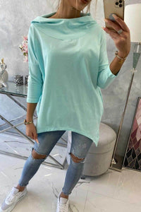 Sweatshirt with a print 9140 / – Mint цвет / color | Lexline Fashion