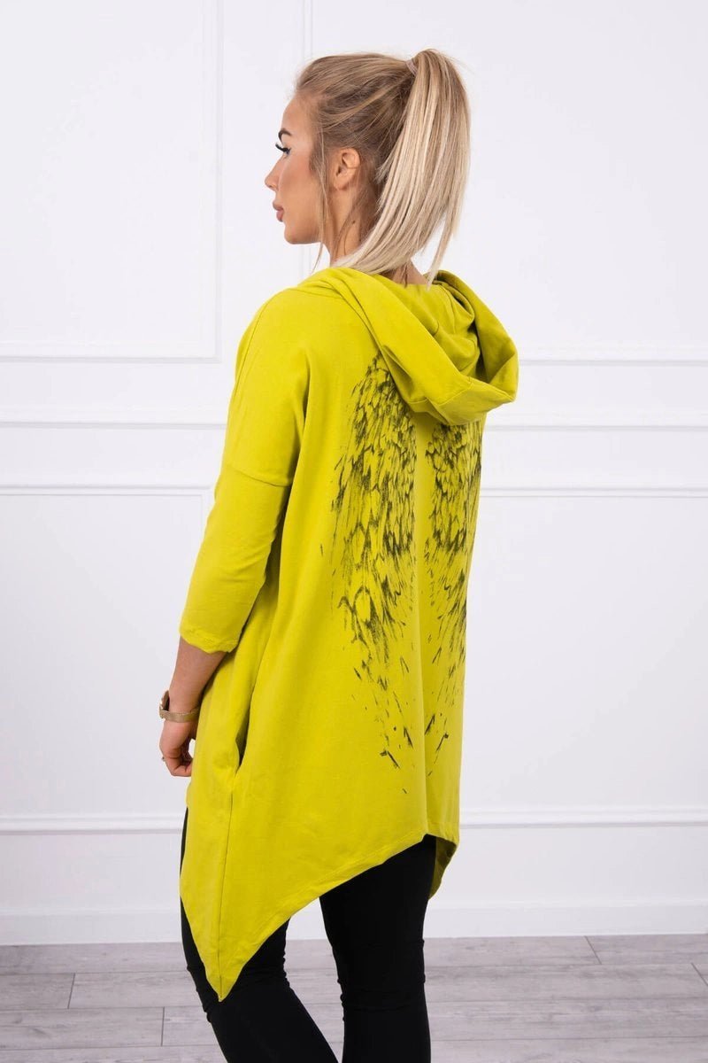 Sweatshirt with a print 9140 / – Pink || Light цвет / color | Lexline Fashion