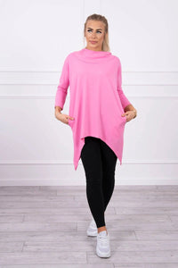 Sweatshirt with a print 9140 / – Pink || Light цвет / color | Lexline Fashion