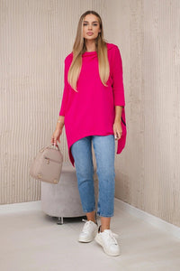 Sweatshirt with print 9139 / – Fuchsia цвет / color | Lexline Fashion