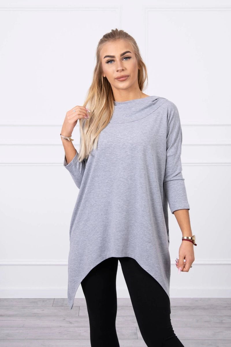 Sweatshirt with print 9139 / – Gray цвет / color | Lexline Fashion