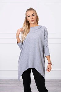 Sweatshirt with print 9139 / – Gray цвет / color | Lexline Fashion