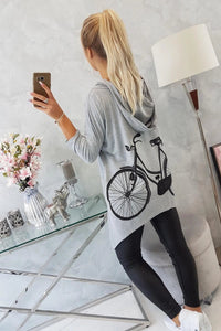 Sweatshirt with print 9139 / – Gray цвет / color | Lexline Fashion