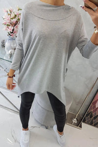 Sweatshirt with print 9139 / – Gray цвет / color | Lexline Fashion
