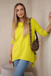 Sweatshirt with print 9139 / – Kiwi цвет / color | Lexline Fashion