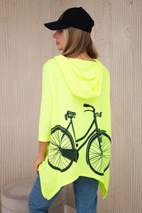 Sweatshirt with print 9139 / – Pink || Dark цвет / color | Lexline Fashion