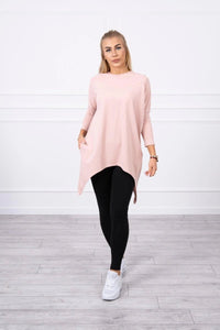 Sweatshirt with print 9139 / – Powder || Dark цвет / color | Lexline Fashion