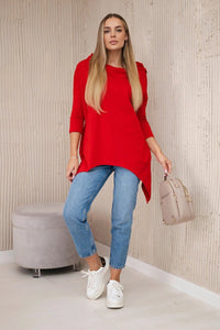 Sweatshirt with print 9139 / – Red цвет / color | Lexline Fashion