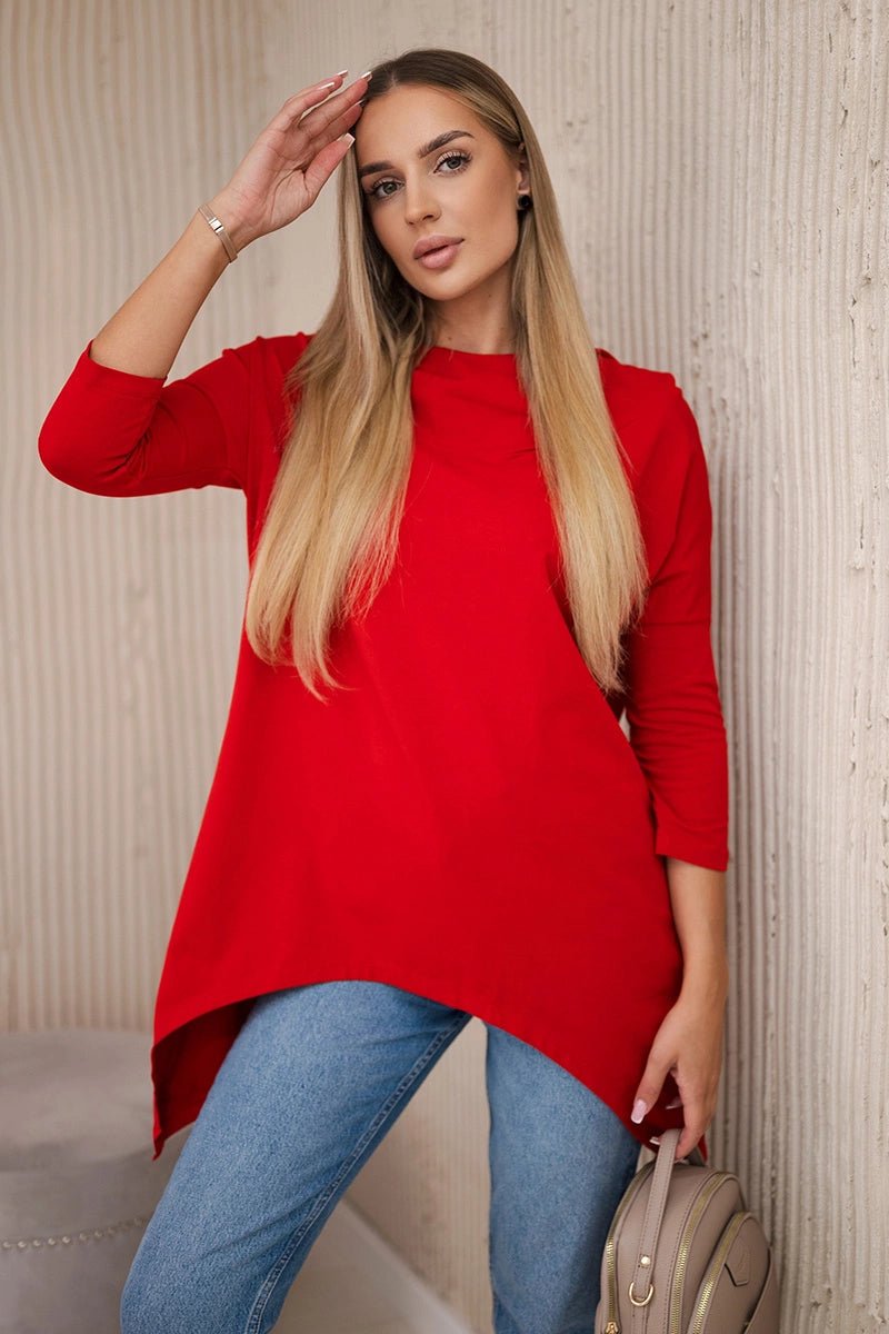 Sweatshirt with print 9139 / – Red цвет / color | Lexline Fashion