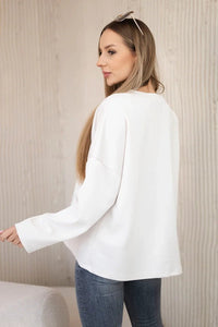 Sweatshirt with print ART121774 / – Beige цвет / color | Lexline Fashion