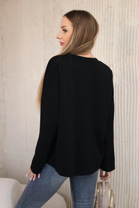 Sweatshirt with print ART121774 / – Black цвет / color | Lexline Fashion