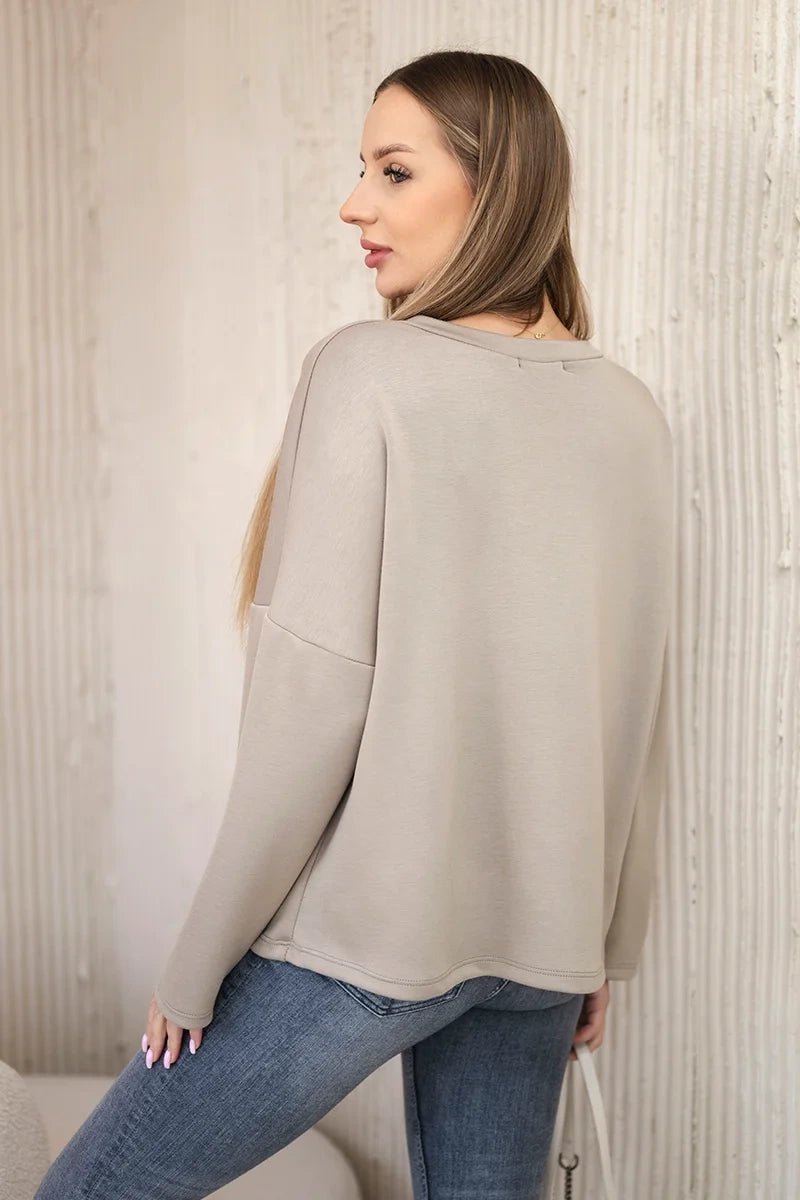 Sweatshirt with print ART121774 / – Fango цвет / color | Lexline Fashion