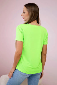 T-shirt Free Flight 5404 / – Green || Neon цвет / color | Lexline Fashion