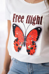 T-shirt Free Flight 5404 / – White цвет / color | Lexline Fashion