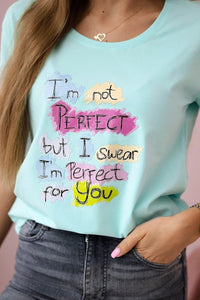 T-shirt with a print 5406 / – Mint цвет / color | Lexline Fashion