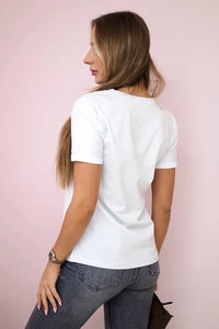 T-shirt with a print 5406 / – White цвет / color | Lexline Fashion