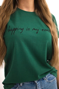 T-shirt with print 65297 / – Dark || green цвет / color | Lexline Fashion