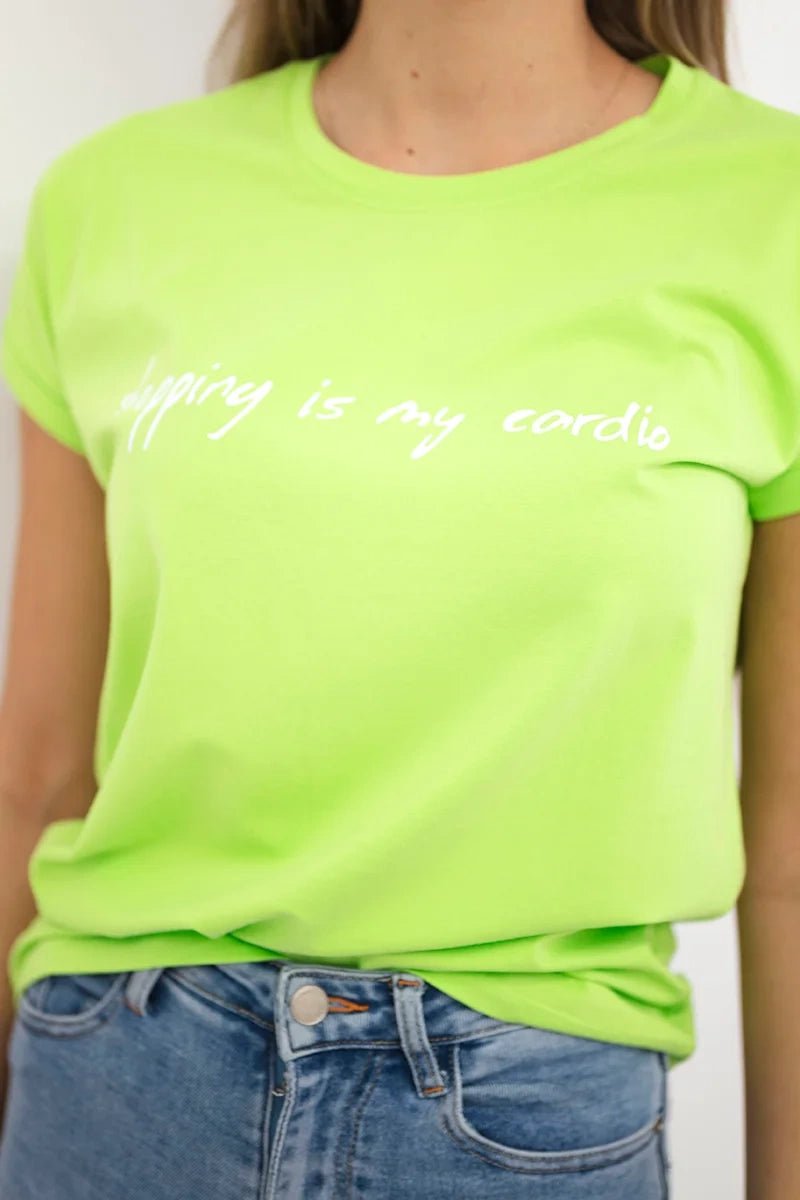 T-shirt with print 65297 / – Green || Light цвет / color | Lexline Fashion