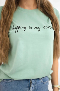 T-shirt with print 65297 / – Mint || Dark цвет / color | Lexline Fashion