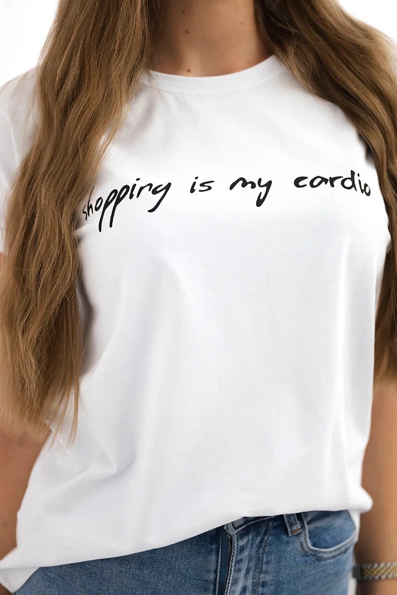 T-shirt with print 65297 / – White цвет / color | Lexline Fashion