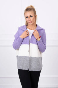 Three - color hooded sweater 2019 - 15 / – Jeans цвет / color | Lexline Fashion