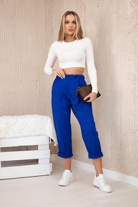 Trousers Punto Milano 6510V / – Blue cornflower цвет / color | Lexline Fashion