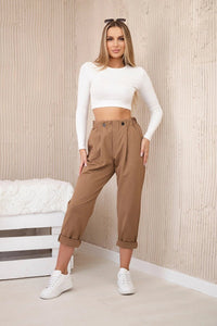 Trousers Punto Milano 6510V / – Camel цвет / color | Lexline Fashion