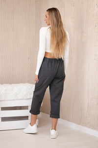 Trousers Punto Milano 6510V / – Graphite цвет / color | Lexline Fashion